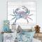 Designart - Pink Crab Ocean Life - Nautical & Coastal Canvas Artwork